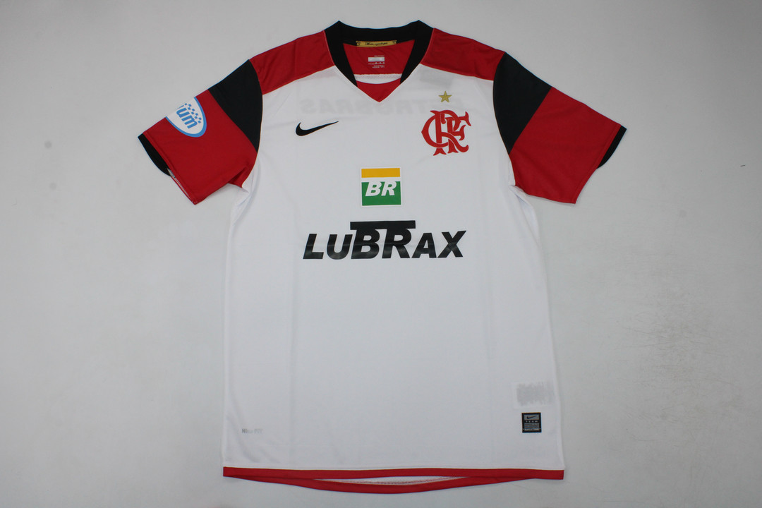AAA Quality Flamengo 08/09 Away White Soccer Jersey